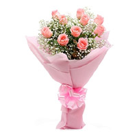 Send Flowers in Hyderabad - Online Pink Rose Flowers to Hyderabad
