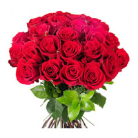 Send Red Roses Bouquet 24 Flowers Online Hyderabad on Diwali