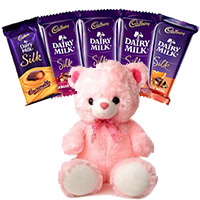 Place Order for 6 Cadbury Dairy Milk Silk Chocolate to Send Gift in Hyderabad on Friendship Day
