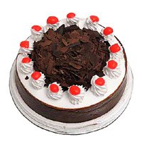 Send Online 1 Kg Eggless Black Forest Friendship Day Cakes Hyderabad
