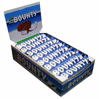 Chocolate Delivery in Hyderabad with 24 Pcs Bounty Chocolates. Gifts in Hyderabad