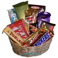 Place Order for Basket of Assorted Friendship Day Chocolate and Gifts in Hyderabad