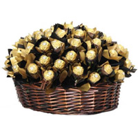 Basket of 48 Pcs Ferrero Rocher Hyderabad. Online Christmas Gifts to Hyderabad