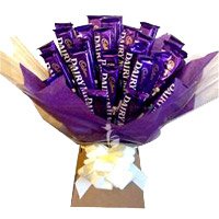 Place Order for Dairy Milk Friendship Day Chocolates Bouquet 24 Chocolates in Hyderabad