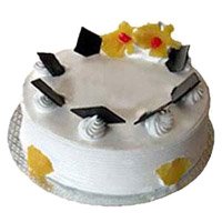 Send Diwali Cakes to Hyderabad comprising 1 Kg Eggless Pineapple Cake From 5 Star Bakery