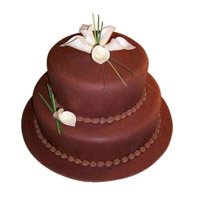 Buy 3 Kg 2 Tier Eggless Chocolate Cakes to Hyderabad on Friendship Day
