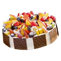 New Year Cake to Hyderabad including 3 Kg Fruit Cake to Vizag From 5 Star Bakery