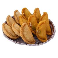 Order Online for Friendship Day Gifts in Hyderabad of 1 kg Gujiya
