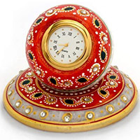 Fashion Bizz Marble Plate Watch Table Decorative Showpiece in Hyderabad