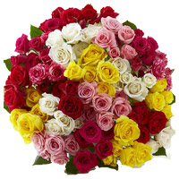 Send Mixed Rose Bouquet 100 Flowers to Hyderabad on Diwali