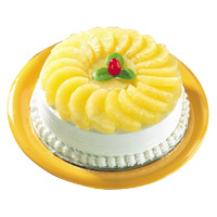 Deliver 3 Kg Pineapple Cake in Hyderabad From 5 Star Hotel for Friendship Day