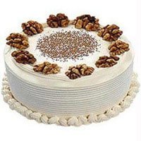 Deliver 500 gm Vanilla Cake to Hyderabad, Cake Delivery in Mumbai at Midnight