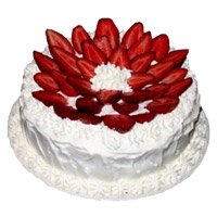 Friendship Day Cake Delivery to Hyderabad Online with 3 Kg Strawberry Cake in Hyderabad From 5 Star Bakery