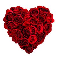 Valentine's Day Flowers to Hyderabad - Red Roses Heart Arrangement